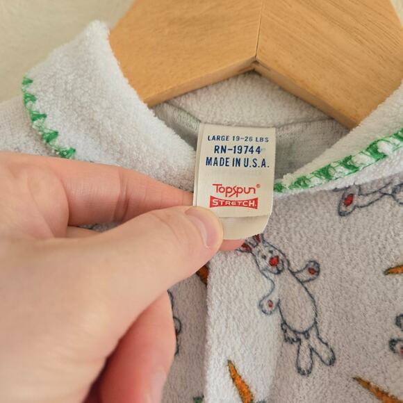 Vintage Topspun terry bunny sleeper - Picture 3 of 7